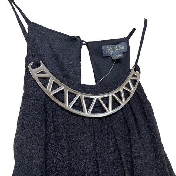 LILY ROSE Maxi Dress Size Small Juniors Black NWT - Picture 4 of 13